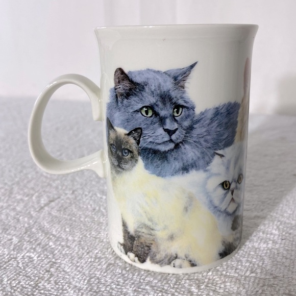 Vintage Dunoon Stoneware Cats’ By Deborah Pope Mug Coffee Cup - Picture 9 of 11